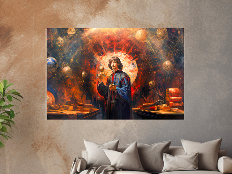 Poster A Great Discovery of a Great Man - Copernicus on an Abstract Background 151548 additionalImage 22