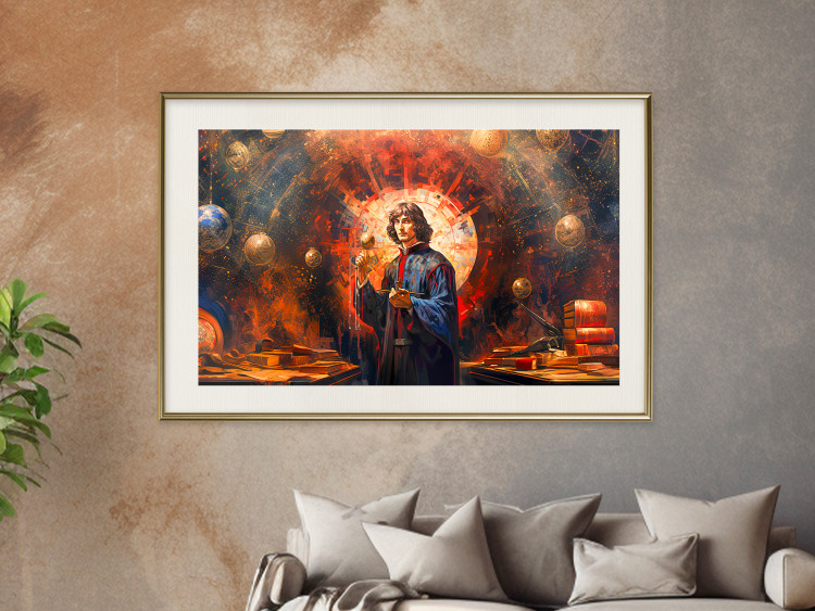 Poster A Great Discovery of a Great Man - Copernicus on an Abstract Background 151548 additionalImage 20