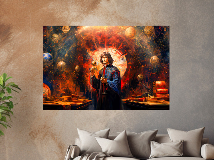 Poster A Great Discovery of a Great Man - Copernicus on an Abstract Background 151548 additionalImage 16