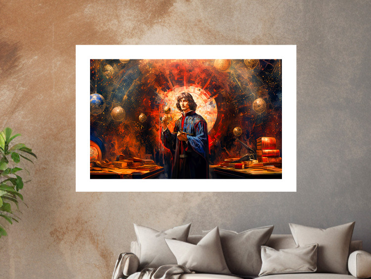 Poster A Great Discovery of a Great Man - Copernicus on an Abstract Background 151548 additionalImage 17