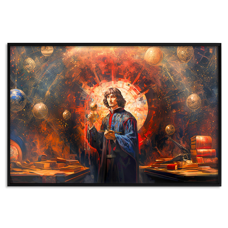 Poster A Great Discovery of a Great Man - Copernicus on an Abstract Background 151548 additionalImage 23