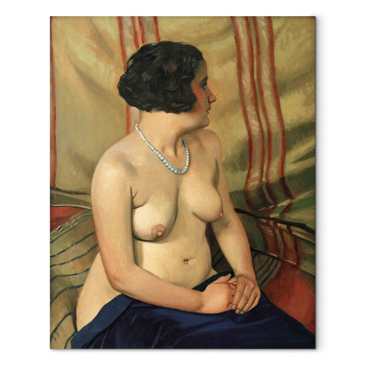 Reproduction Painting Femme au collier bleu (Frau mit blauer Halskette) 154548