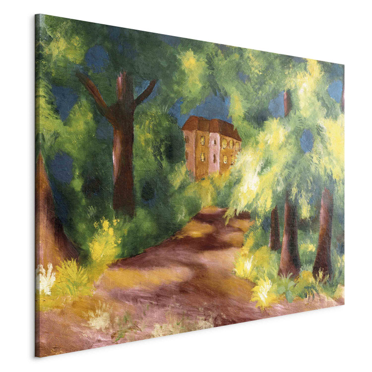 Art Reproduction Red house in a parc  159648 additionalImage 2