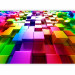 Photo Wallpaper Rainbow Cubes - background pattern with colorful rainbow-themed cubes 61948 additionalThumb 5