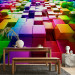 Photo Wallpaper Rainbow Cubes - background pattern with colorful rainbow-themed cubes 61948 additionalThumb 6
