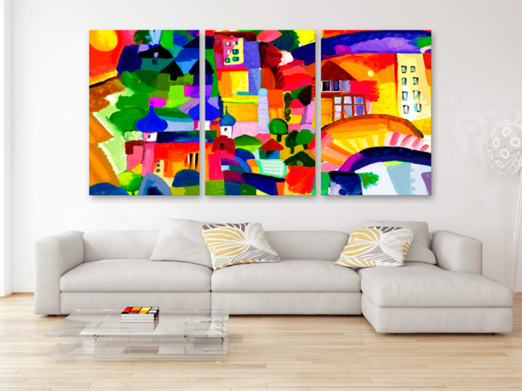 Canvas Colourful Town 88748 additionalImage 3