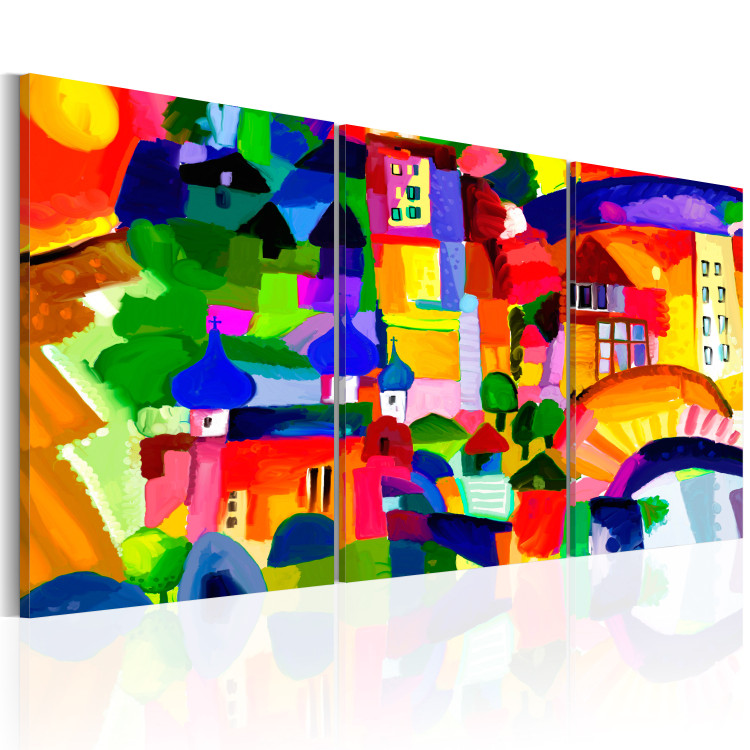 Canvas Colourful Town 88748 additionalImage 2
