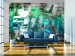Wall Mural Berlin collage - architecture with blue and green elements 88948