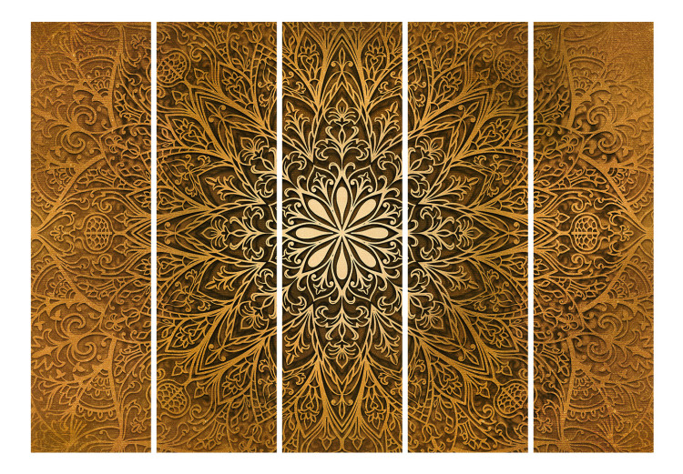 Room Separator Sacred Circle II - brown mandala with oriental ornament motif 95448 additionalImage 7