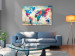 Canvas Print World Map: Colourful Madness 97548 additionalThumb 3