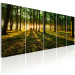 Canvas Print In the Shade of Trees (5-piece) - Landscape with View of Forest and Sun 105758 additionalThumb 2