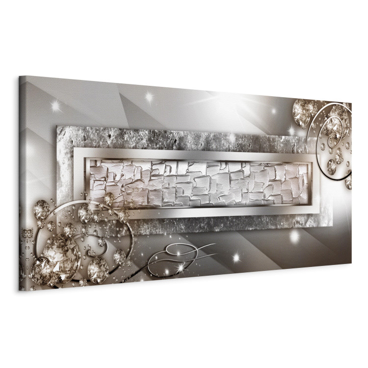 Canvas Art Print Glass and Crystals (1-part) Wide Beige 106958 additionalImage 2