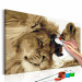 Paint by Number Kit Lions In Love 107158 additionalThumb 3
