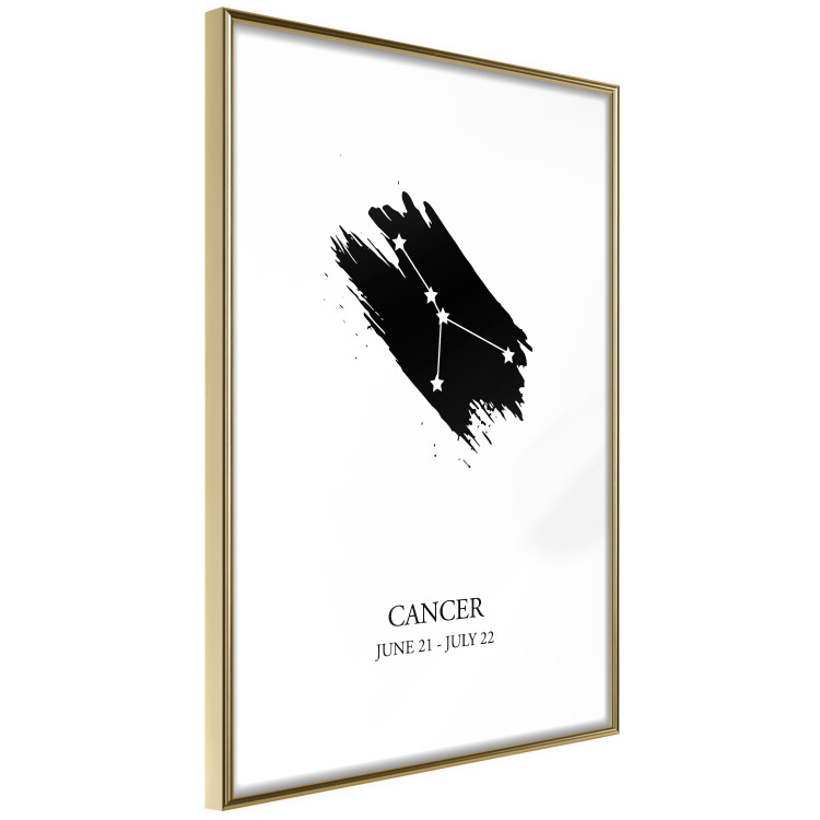 Poster Zodiac signs: Cancer - black and white composition with stars and texts 114858 additionalImage 6