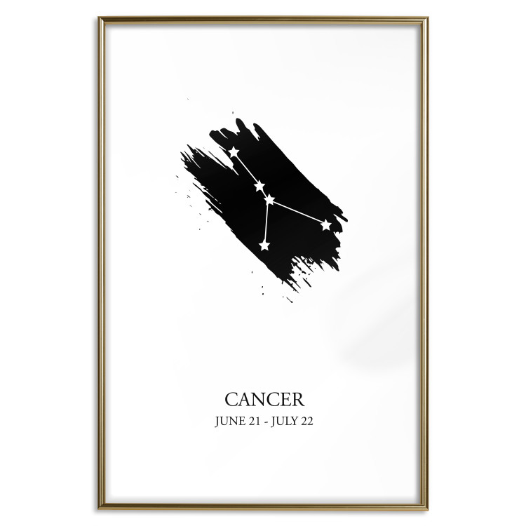 Poster Zodiac signs: Cancer - black and white composition with stars and texts 114858 additionalImage 14