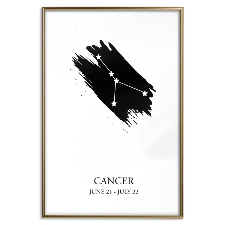 Poster Zodiac signs: Cancer - black and white composition with stars and texts 114858 additionalImage 16