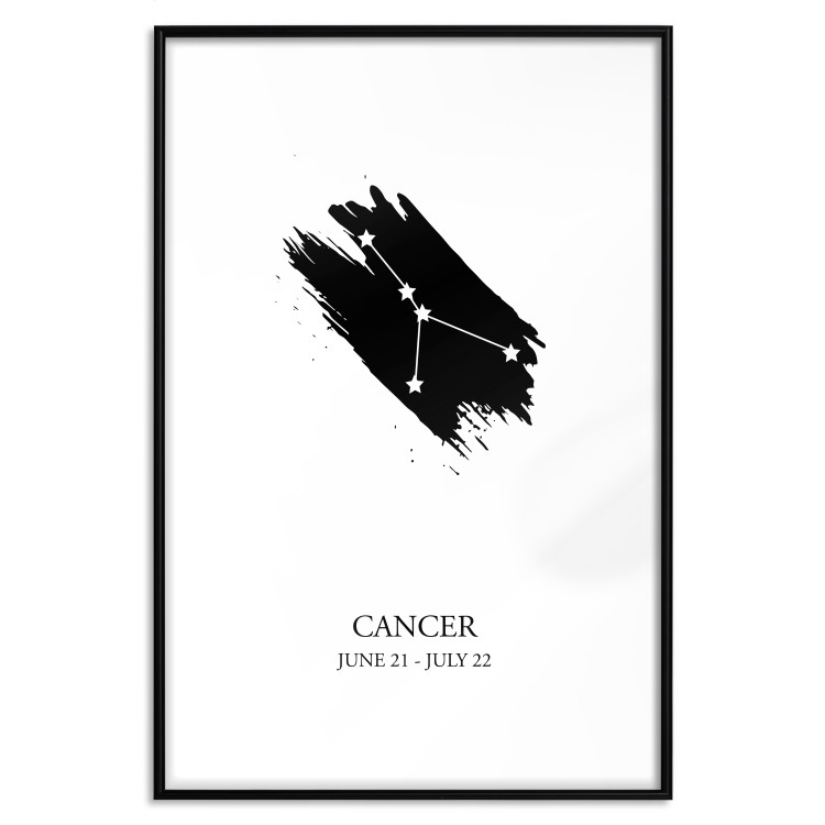Poster Zodiac signs: Cancer - black and white composition with stars and texts 114858 additionalImage 15