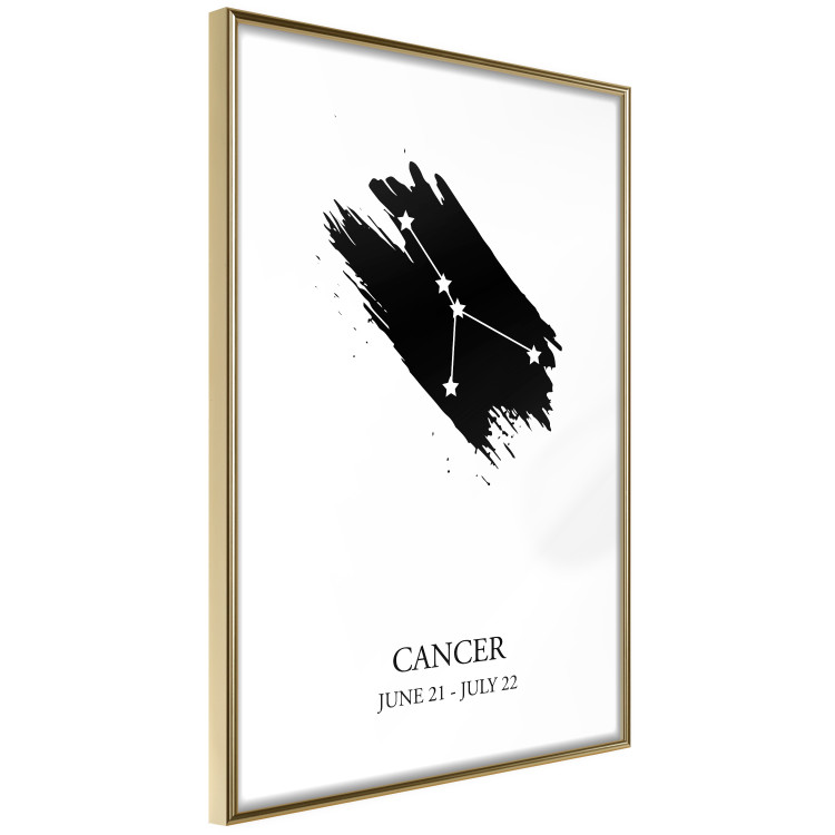 Poster Zodiac signs: Cancer - black and white composition with stars and texts 114858 additionalImage 12
