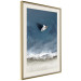 Wall Poster Yacht at sea - landscape of a solitary boat by the sea shore from a bird's eye view 115158 additionalThumb 2