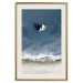 Wall Poster Yacht at sea - landscape of a solitary boat by the sea shore from a bird's eye view 115158 additionalThumb 25