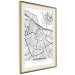 Wall Poster Map of Amsterdam - black and white city map with English labels 116358 additionalThumb 2