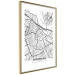 Wall Poster Map of Amsterdam - black and white city map with English labels 116358 additionalThumb 8