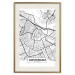 Wall Poster Map of Amsterdam - black and white city map with English labels 116358 additionalThumb 27