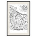 Wall Poster Map of Amsterdam - black and white city map with English labels 116358 additionalThumb 19
