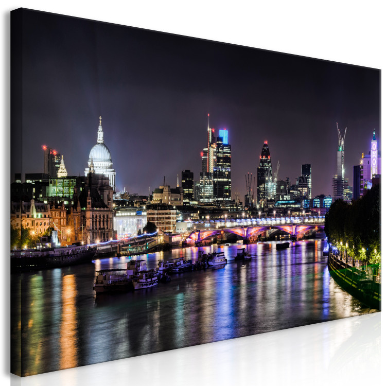 Canvas London Lights (1 Part) Colourful 123658 additionalImage 2