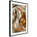 Wall Poster Autumn Wind - abstract golden and silver swirling waves 123858 additionalThumb 11
