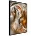 Wall Poster Autumn Wind - abstract golden and silver swirling waves 123858 additionalThumb 10