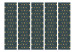 Room Separator Polka Dots II (5-piece) - golden dots pattern on a dark background 124158 additionalThumb 3