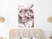 Wall Poster Rest Lover - cat wrapped in a pink woolen blanket 124458 additionalThumb 5
