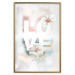 Poster Colorful Love - English text with flowers on a blurred background 125258 additionalThumb 16