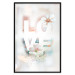 Poster Colorful Love - English text with flowers on a blurred background 125258 additionalThumb 18