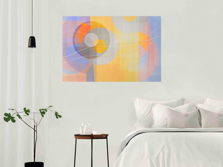 Wall Poster Pastel Nostalgia - abstract and colorful geometric figures 126658 additionalImage 2