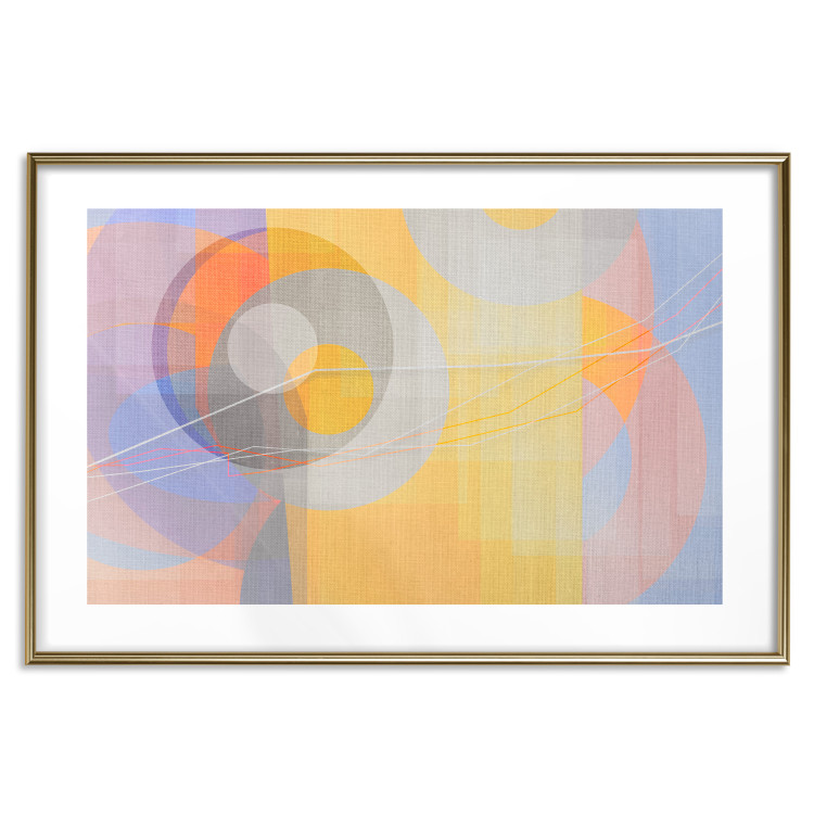 Wall Poster Pastel Nostalgia - abstract and colorful geometric figures 126658 additionalImage 14