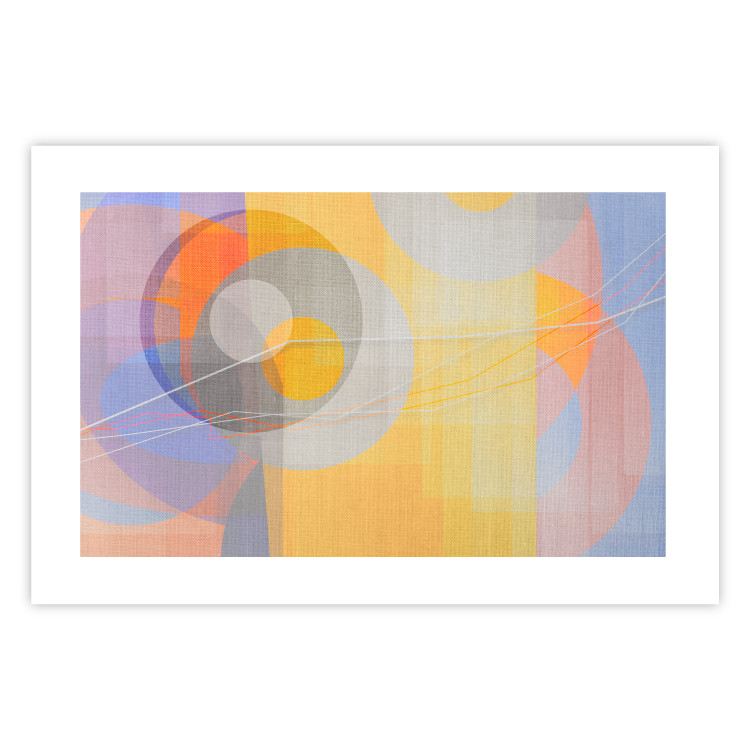 Wall Poster Pastel Nostalgia - abstract and colorful geometric figures 126658 additionalImage 19