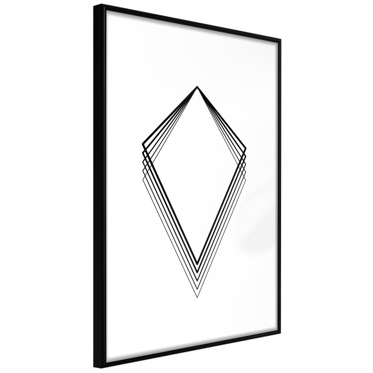 Poster Geometric Shape - line art figures on white contrasting background 127958 additionalImage 8