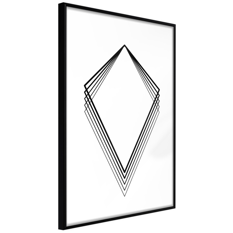 Poster Geometric Shape - line art figures on white contrasting background 127958 additionalImage 13