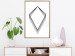 Poster Geometric Shape - line art figures on white contrasting background 127958 additionalThumb 5