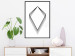 Poster Geometric Shape - line art figures on white contrasting background 127958 additionalThumb 6