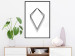 Poster Geometric Shape - line art figures on white contrasting background 127958 additionalThumb 23