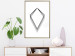 Poster Geometric Shape - line art figures on white contrasting background 127958 additionalThumb 13