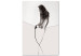Canvas Sensual Thread (1-part) vertical - abstract silhouette of a woman 128058