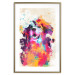 Poster Watercolor Dog - unique colorful abstraction with domestic animal 128858 additionalThumb 14