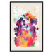 Poster Watercolor Dog - unique colorful abstraction with domestic animal 128858 additionalThumb 19