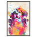 Poster Watercolor Dog - unique colorful abstraction with domestic animal 128858 additionalThumb 16