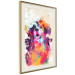 Poster Watercolor Dog - unique colorful abstraction with domestic animal 128858 additionalThumb 3