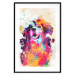 Poster Watercolor Dog - unique colorful abstraction with domestic animal 128858 additionalThumb 17